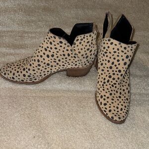 Leopard Print Ankle Boots